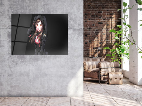 ・"Anime Character Illustration"・Glass Wall Art