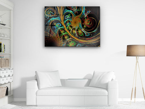 ・"Vibrant Fancy Paint"・Glass Wall Art