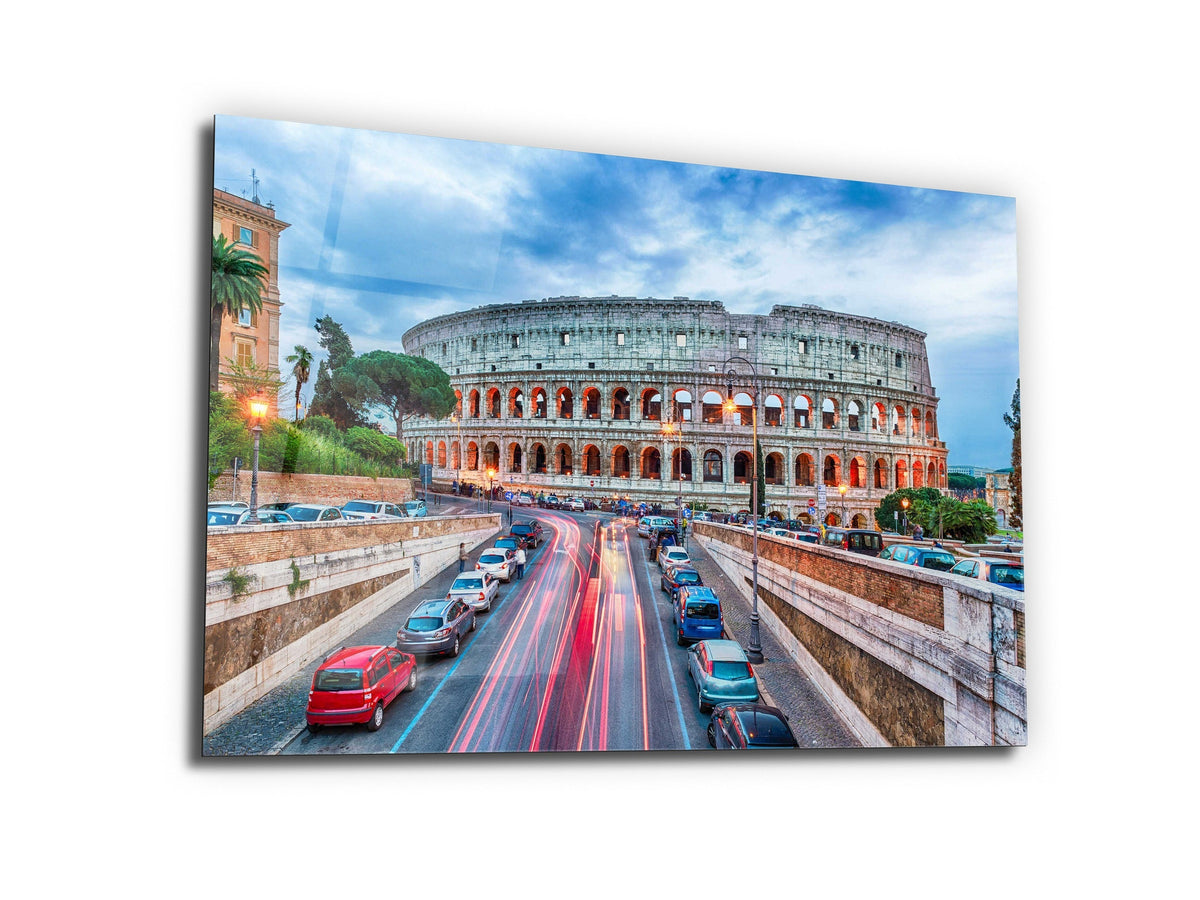 ・"Rome's Colosseum"・Glass Wall Art