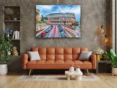 ・"Rome's Colosseum"・Glass Wall Art