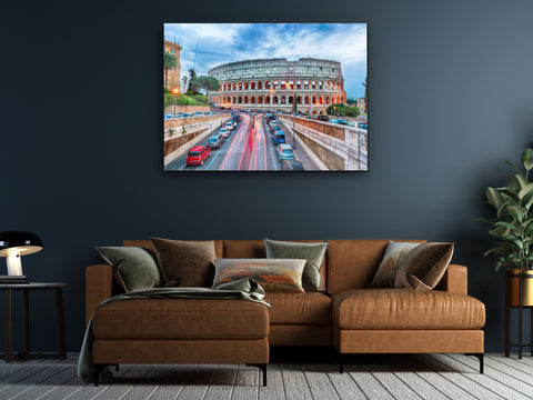 ・"Rome's Colosseum"・Glass Wall Art