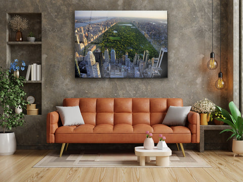 ・"Greenery of Central Park"・Glass Wall Art