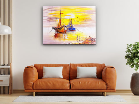 ・"Oil Painting of Venice, Italy"・Glass Wall Art - Wonders Of Wall