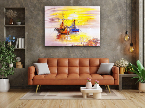 ・"Oil Painting of Venice, Italy"・Glass Wall Art - Wonders Of Wall
