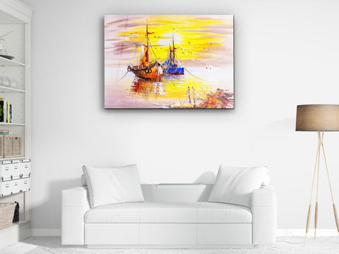・"Oil Painting of Venice, Italy"・Glass Wall Art - Wonders Of Wall