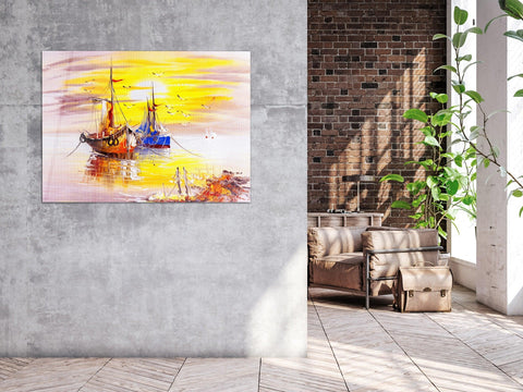・"Oil Painting of Venice, Italy"・Glass Wall Art - Wonders Of Wall