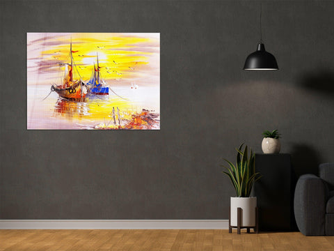 ・"Oil Painting of Venice, Italy"・Glass Wall Art - Wonders Of Wall