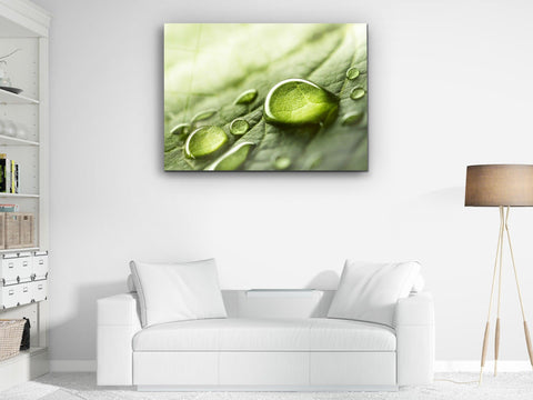 ・"Rainy Day Nature - Water Droplet "・Glass Wall Art - Wonders Of Wall
