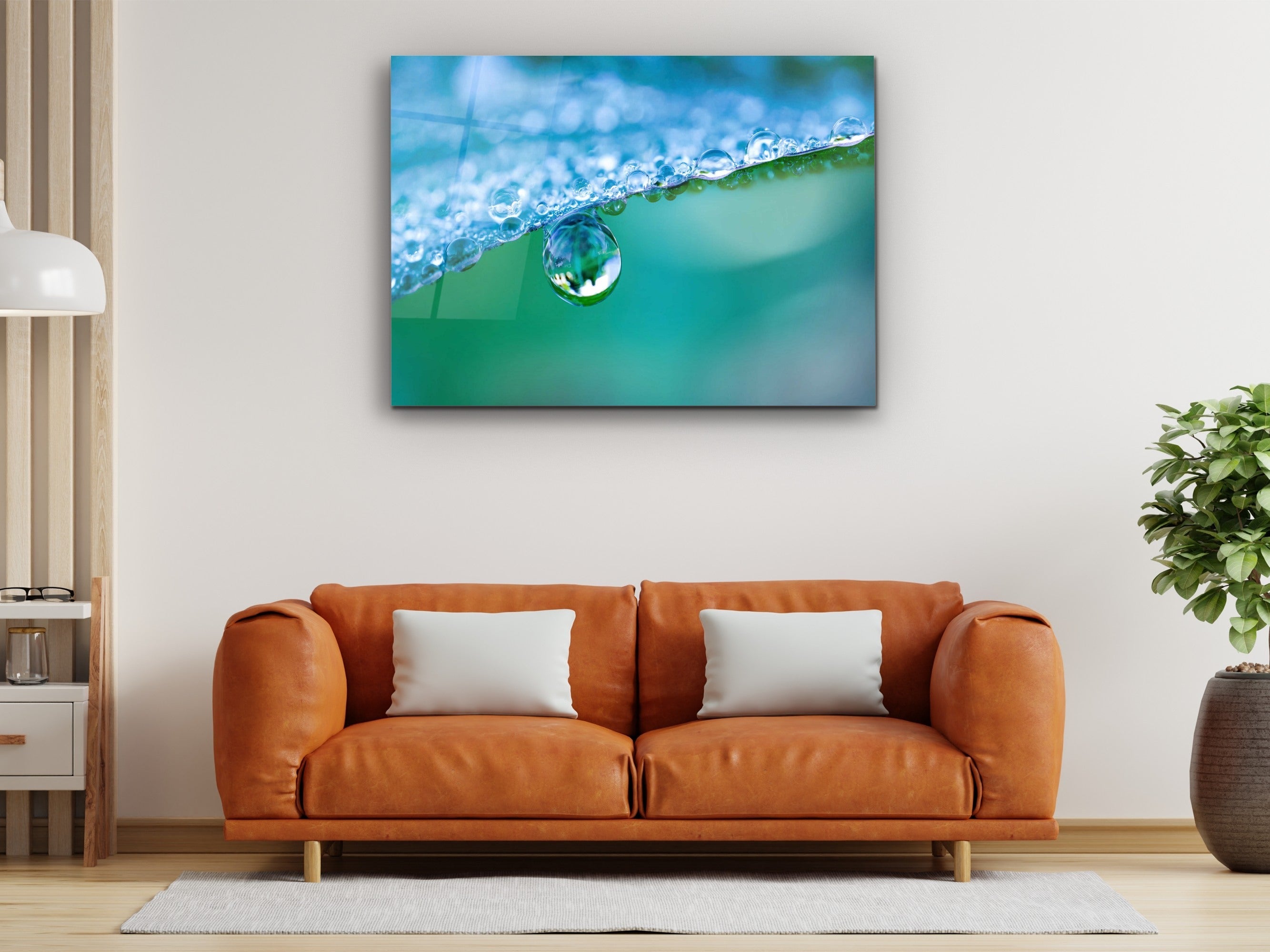 ・"Reflective Water Drop"・Glass Wall Art