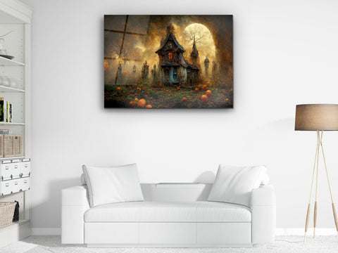 ・"Spooky Nighttime"・Glass Wall Art