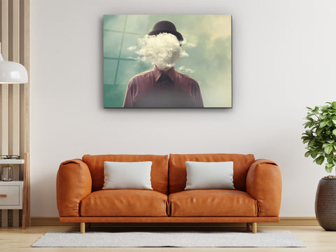 ・"Cloudy Mind "・Glass Wall Art