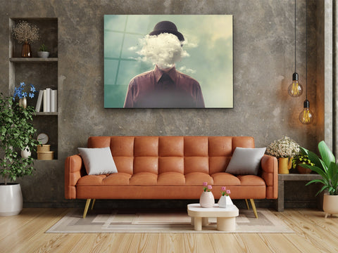 ・"Cloudy Mind "・Glass Wall Art