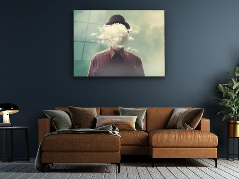 ・"Cloudy Mind "・Glass Wall Art