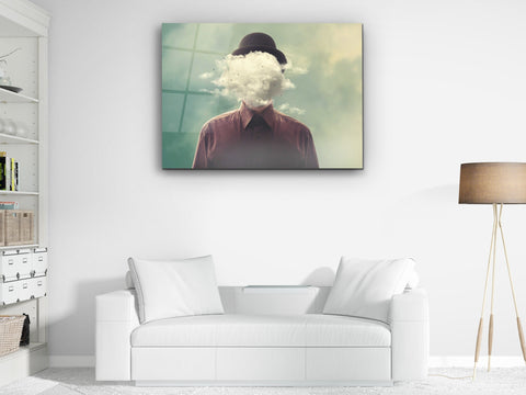 ・"Cloudy Mind "・Glass Wall Art
