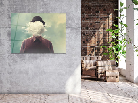 ・"Cloudy Mind "・Glass Wall Art