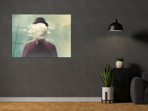 ・"Cloudy Mind "・Glass Wall Art