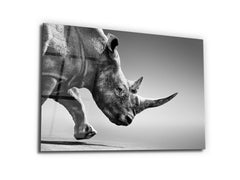 ・"The Rhino"・Glass Wall Art