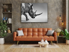 ・"The Rhino"・Glass Wall Art