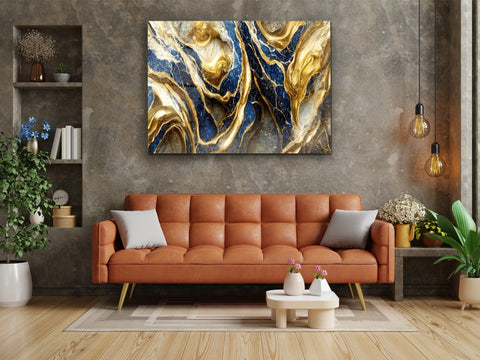 ・"Luxurious Marble Texture"・Glass Wall Art