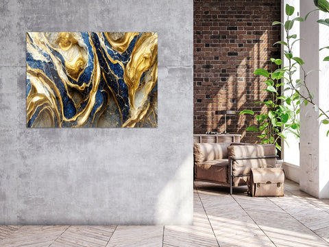 ・"Luxurious Marble Texture"・Glass Wall Art