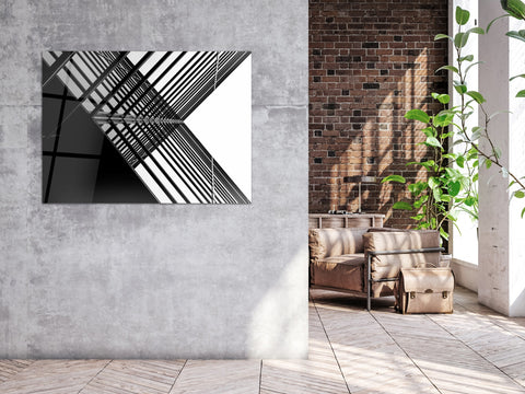 ・"Modern Glass Building"・Glass Wall Art