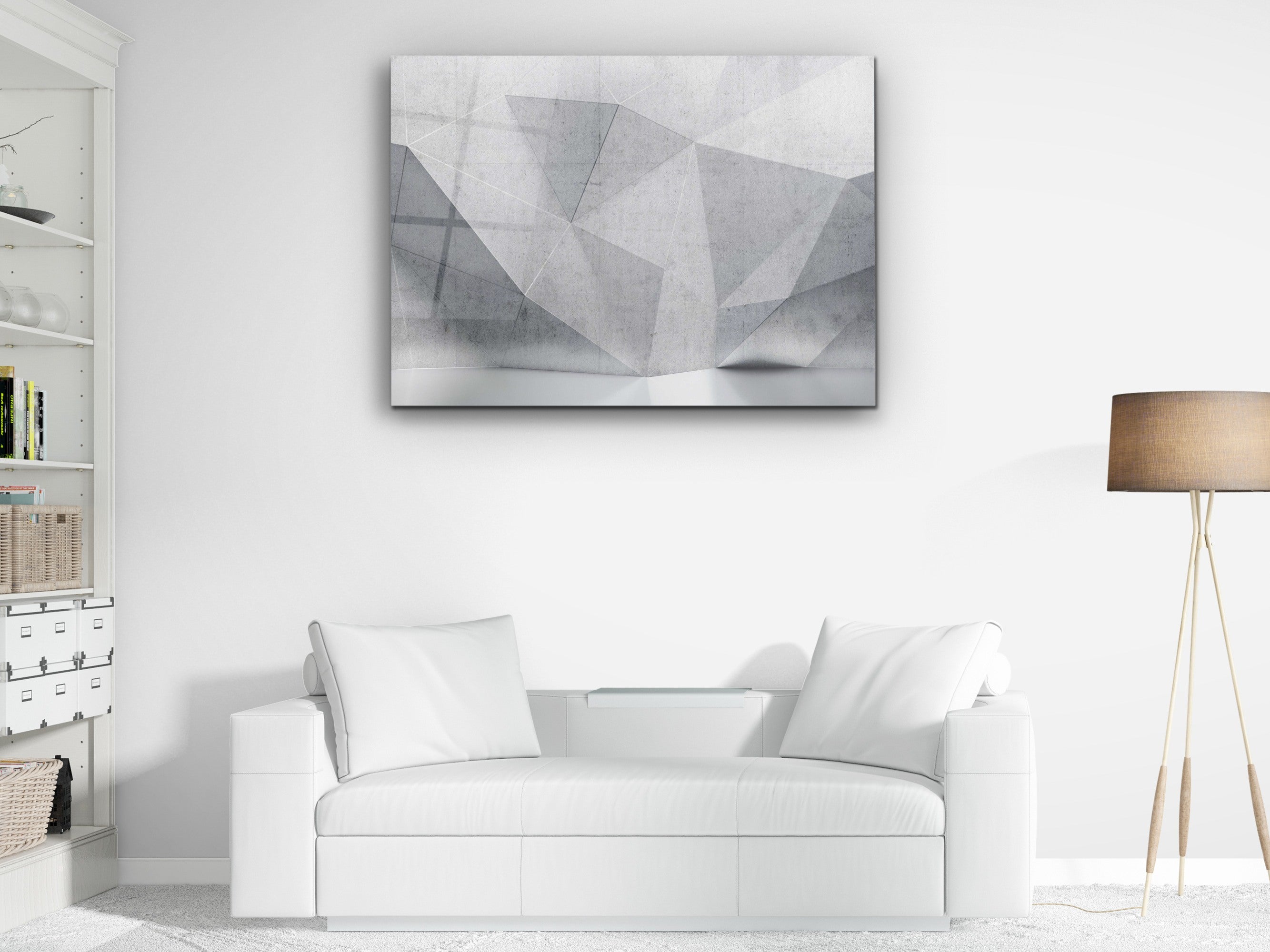 ・"Abstract Polygonal "・Glass Wall Art