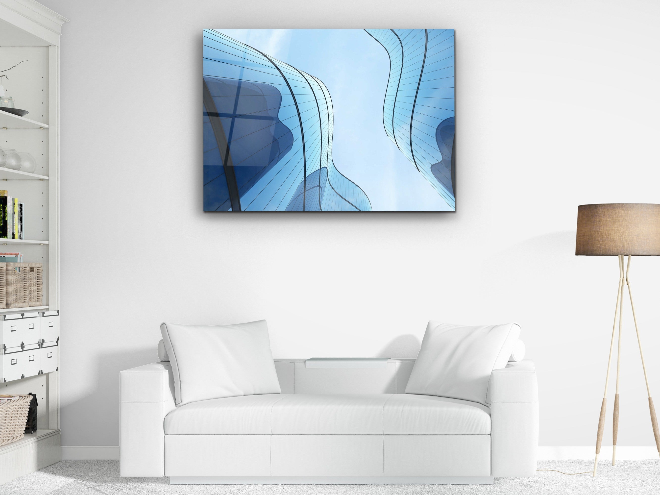 ・"Futuristic Skyscraper"・Glass Wall Art