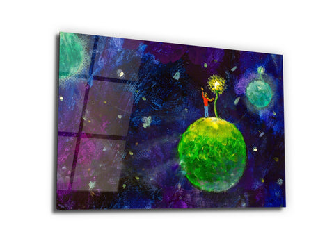 ・"Whimsical Fantasy"・Glass Wall Art