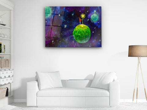 ・"Whimsical Fantasy"・Glass Wall Art