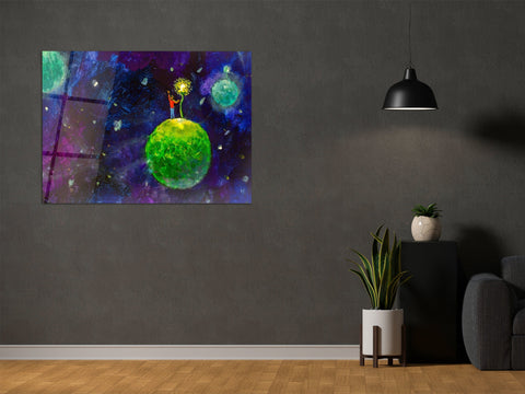 ・"Whimsical Fantasy"・Glass Wall Art