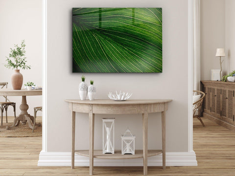 ・"Green the color of Life and Nature"・Glass Wall Art - Wonders Of Wall