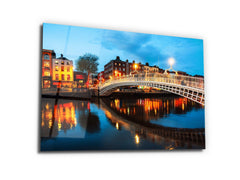 ・"Ha'penny Bridge"・Glass Wall Art - Wonders Of Wall