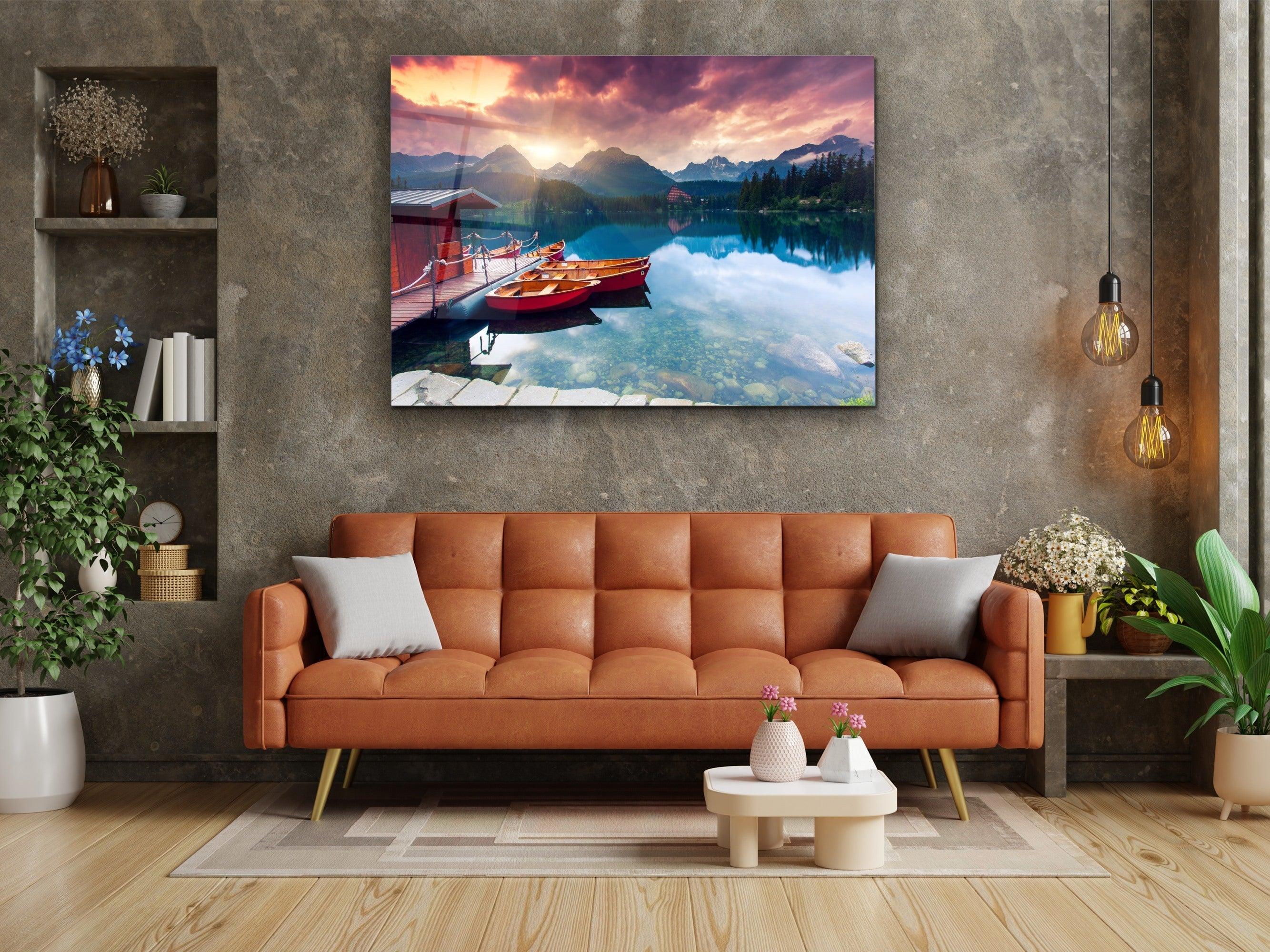 ・"Lake of Dream strbske Pleso"・Glass Wall Art - Wonders Of Wall