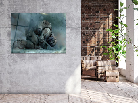 ・"Last Wish of the Trooper"・Glass Wall Art