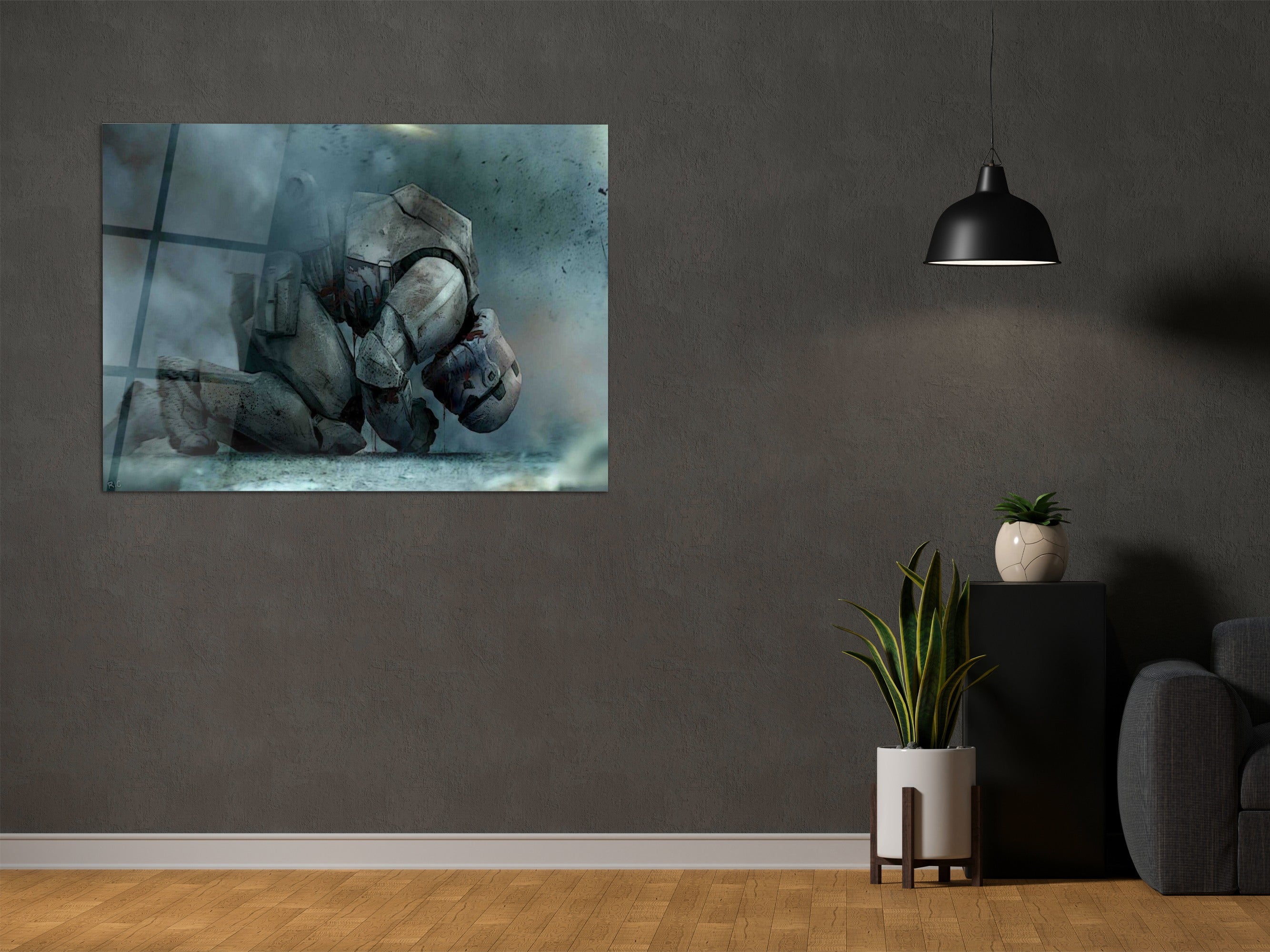 ・"Last Wish of the Trooper"・Glass Wall Art