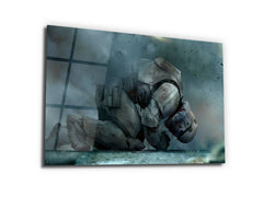 ・"Last Wish of the Trooper"・Glass Wall Art