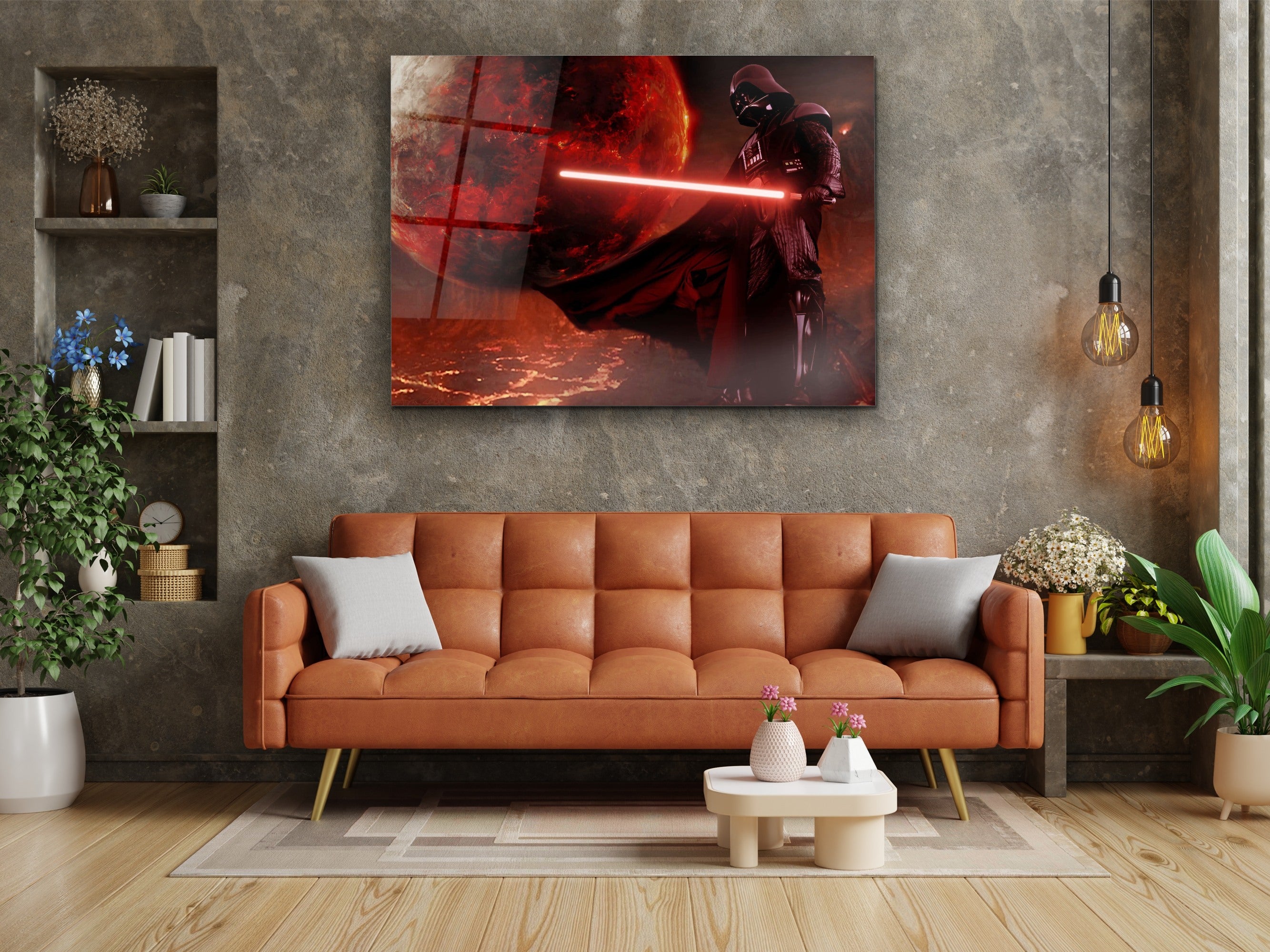 ・"Lord Vader Waits"・Glass Wall Art