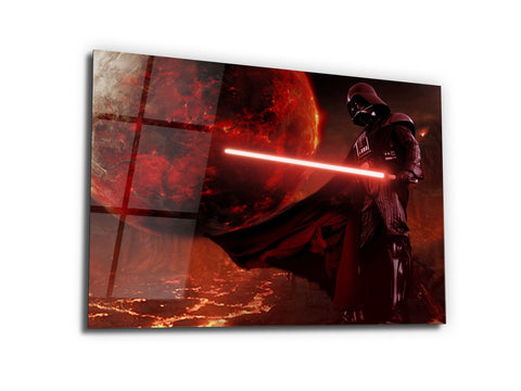 ・"Lord Vader Waits"・Glass Wall Art