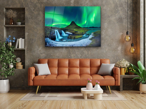 ・"Mount Kirkjufell"・Glass Wall Art - Wonders Of Wall