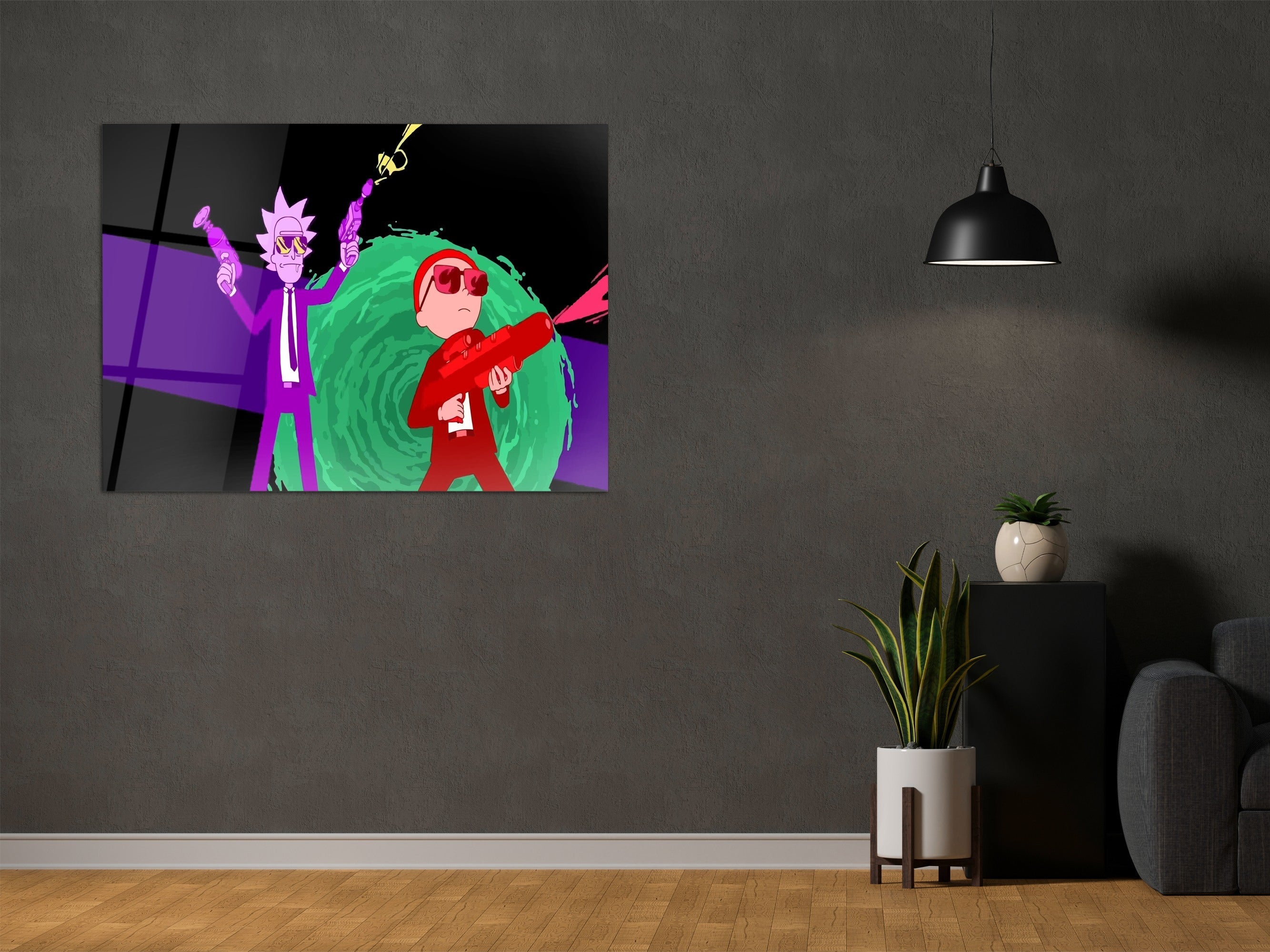 ・"One Portal to Another"・Glass Wall Art