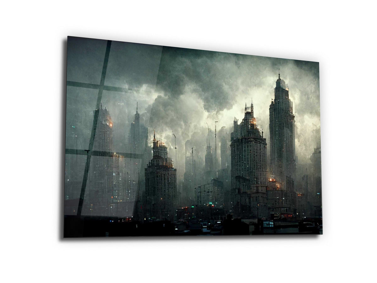 ・"Post-Apocalyptic World"・Glass Wall Art