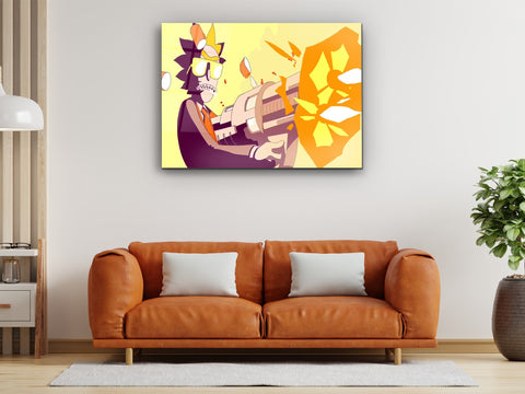 ・"Rick Strikes Again"・Glass Wall Art