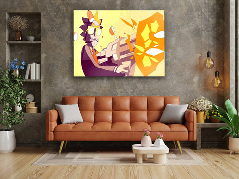 ・"Rick Strikes Again"・Glass Wall Art