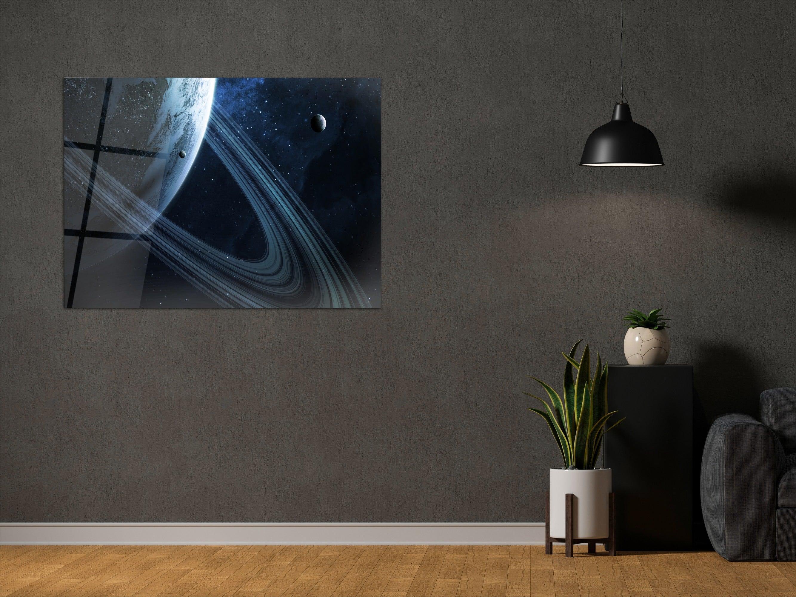 ・"Saturn Effect"・Glass Wall Art - Wonders Of Wall