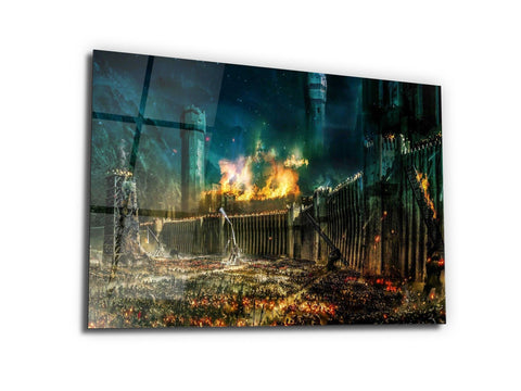 ・"Siege of Gondor"・Glass Wall Art - Wonders Of Wall