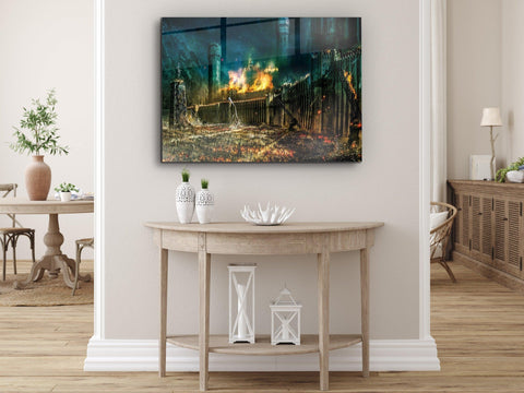 ・"Siege of Gondor"・Glass Wall Art - Wonders Of Wall