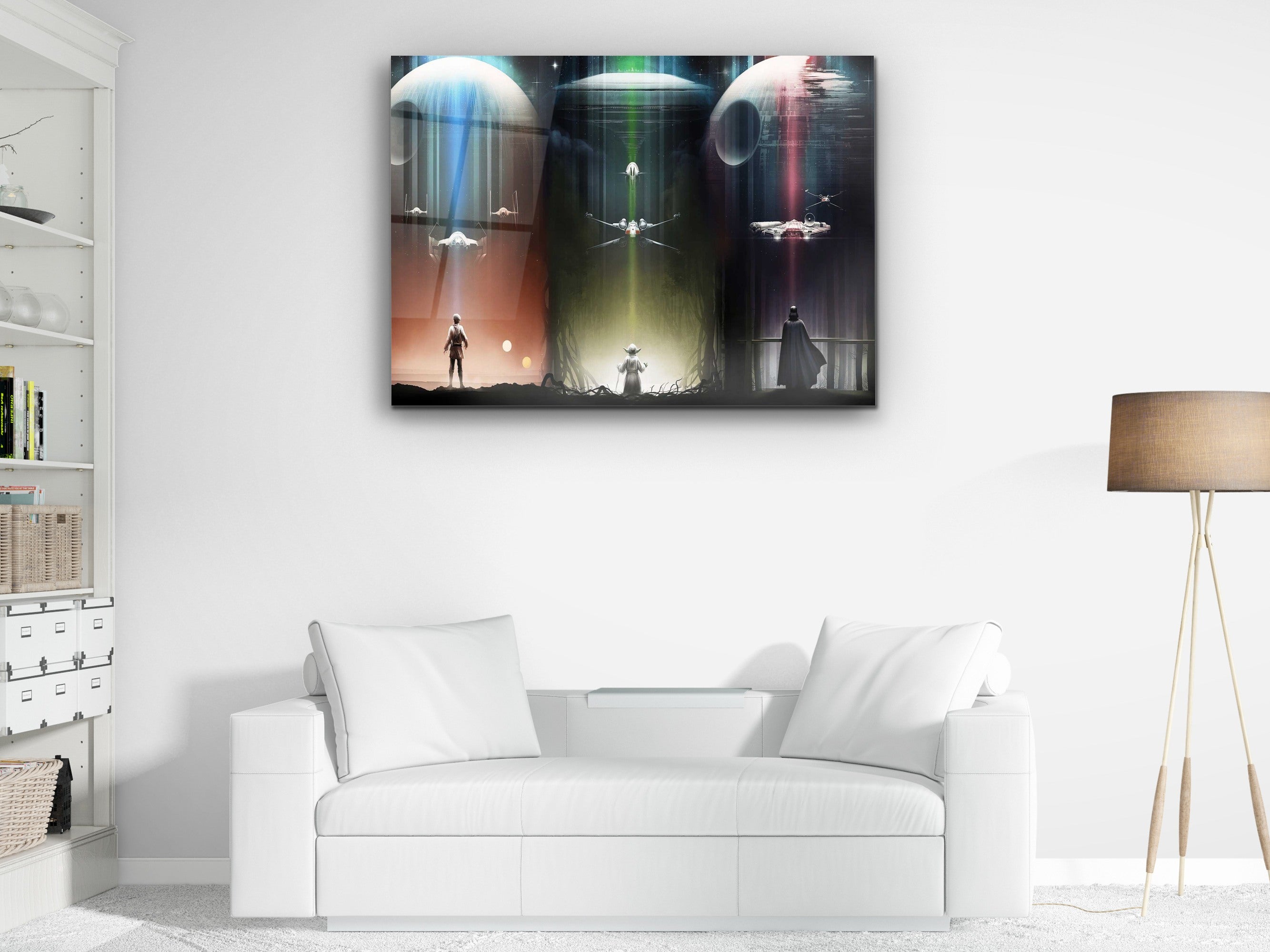 ・"Sith, Jedi and Pilot"・Glass Wall Art