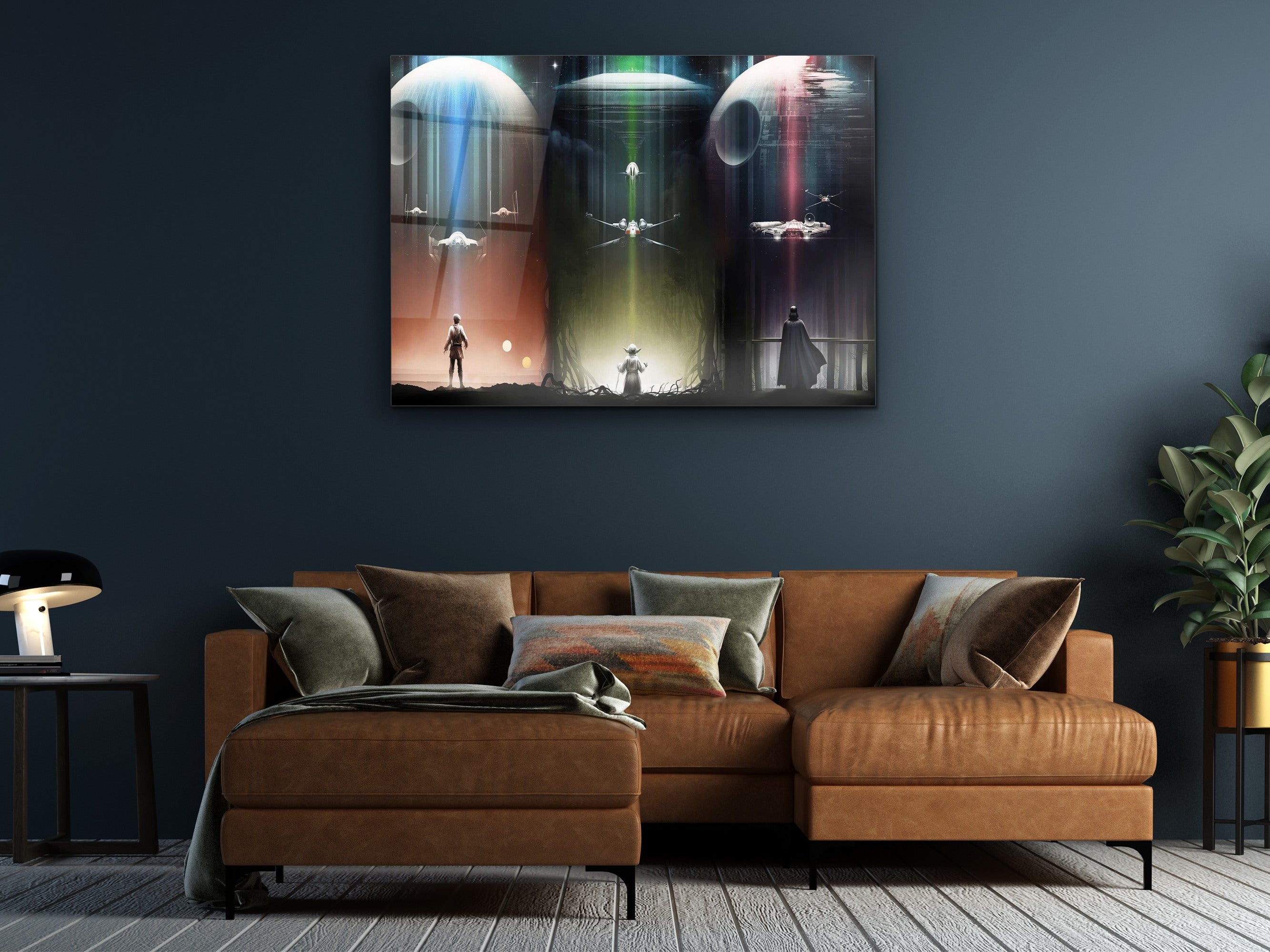 ・"Sith, Jedi and Pilot"・Glass Wall Art