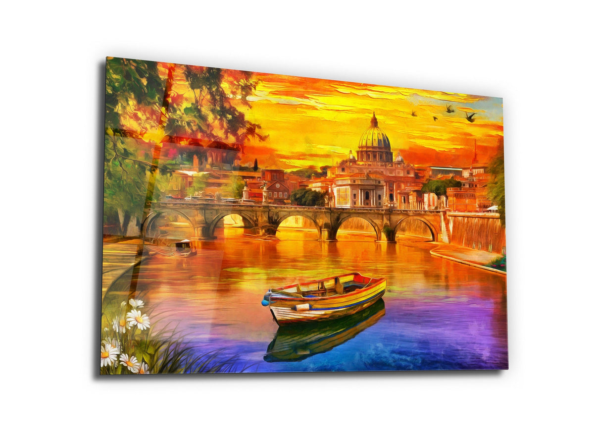 ・"St Angelo Bridge"・Glass Wall Art