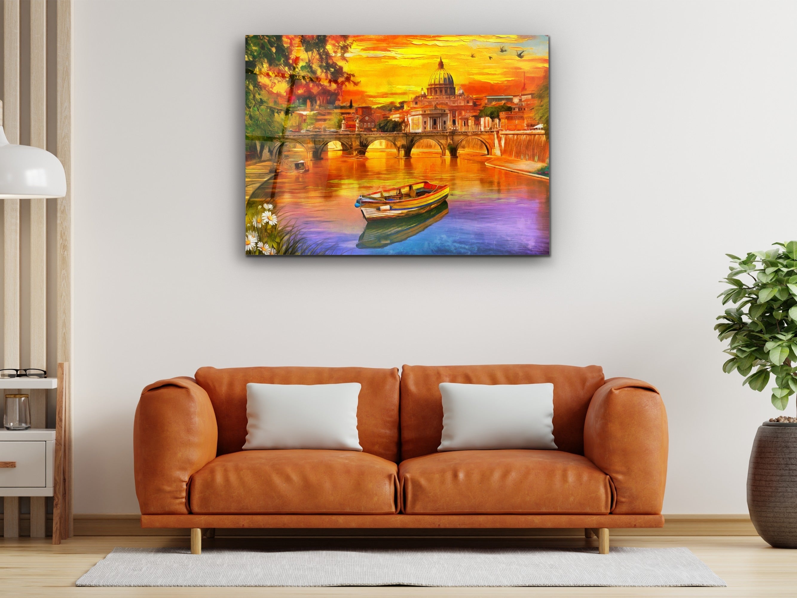 ・"St Angelo Bridge"・Glass Wall Art